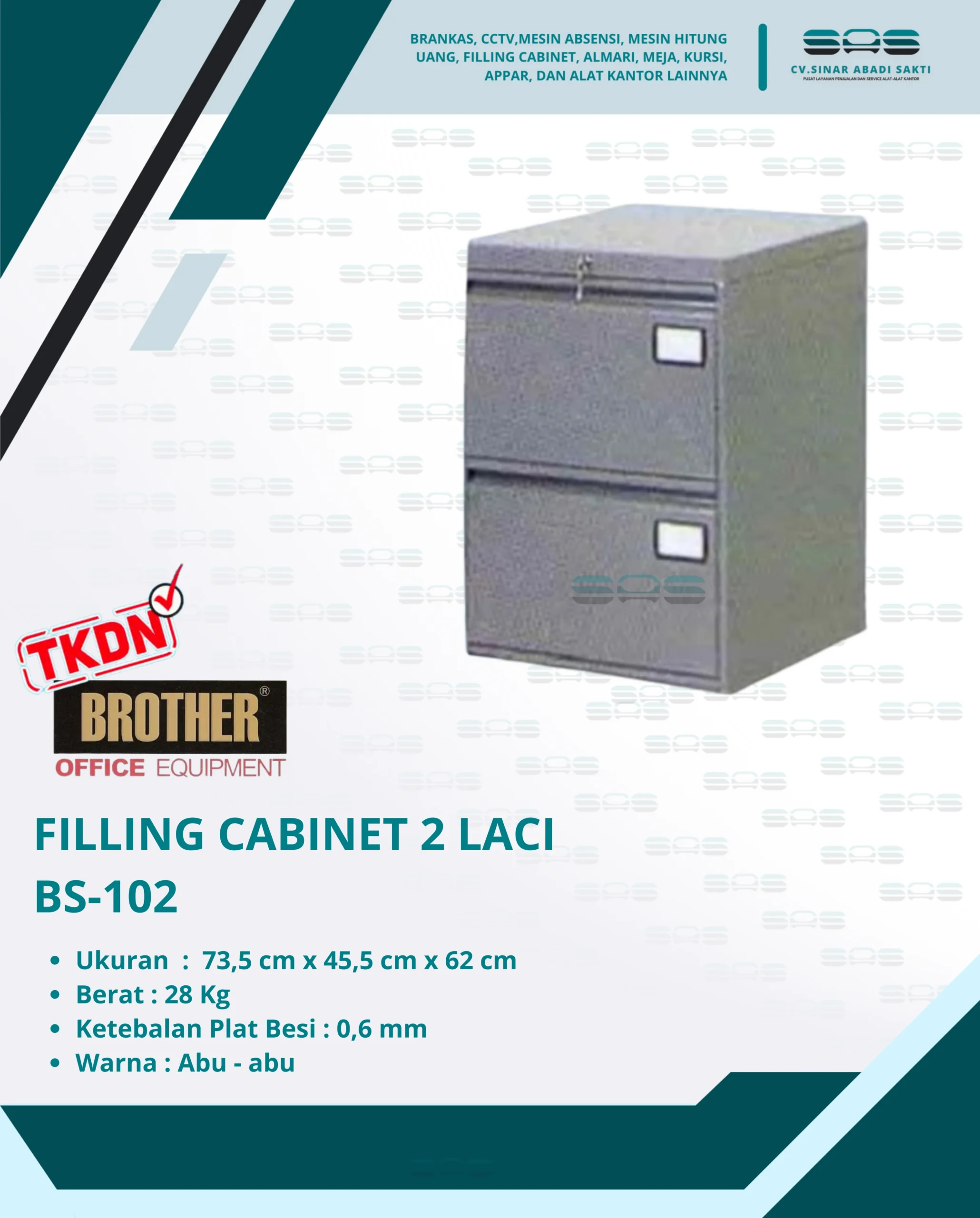 FILLING CABINET 2 LACI SUPER (BS - 102)