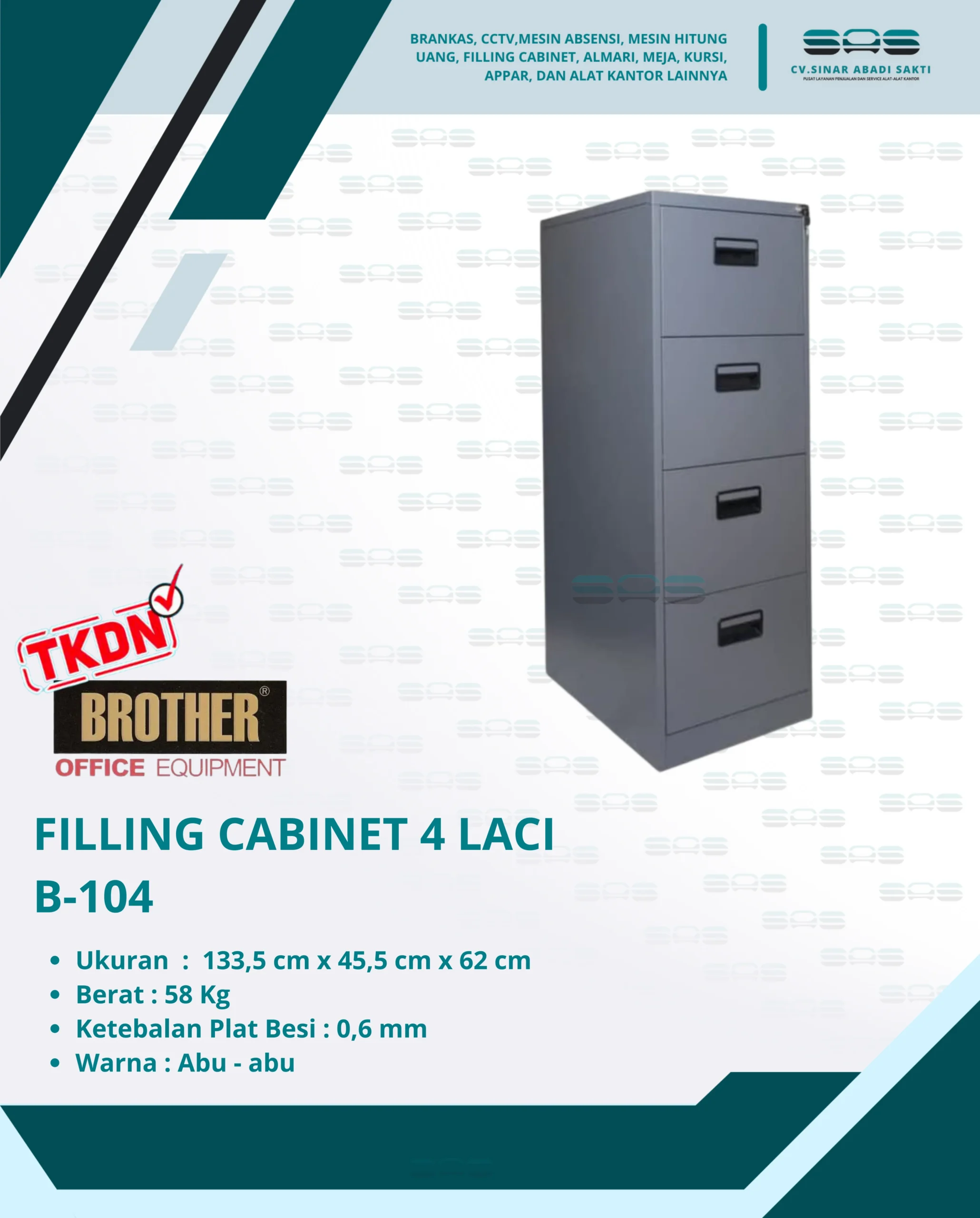 FILLING CABINET 4 LACI (B - 104)