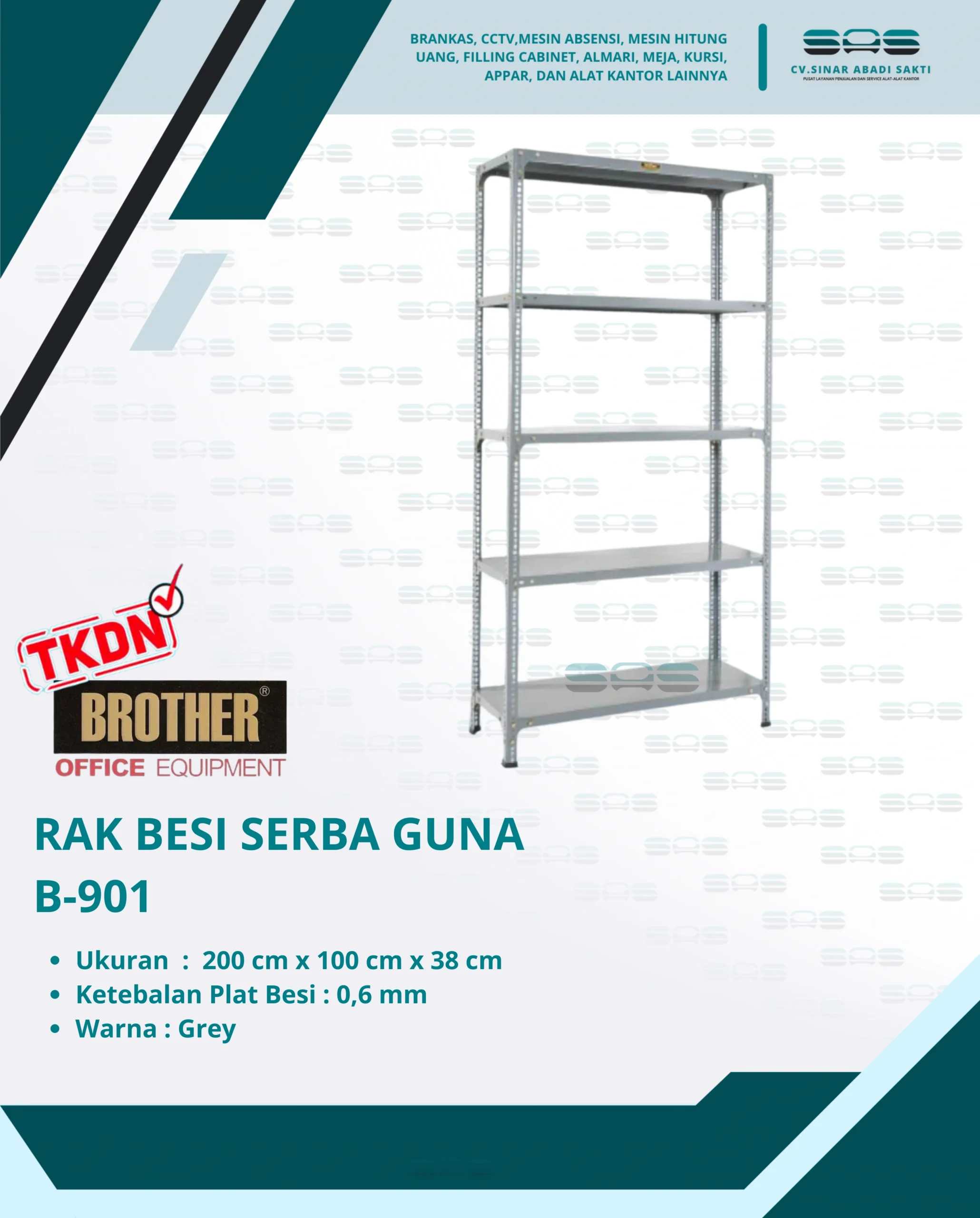 RAK BESI SERBA GUNA (B-901)