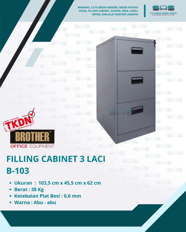 Brother - FILLING CABINET 3 LACI (B - 103)