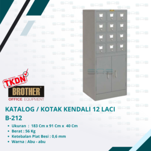Brother - KATALOG / KOTAK KENDALI 12 LACI (B - 212)