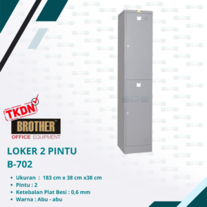 Brother - LOKER 2 PINTU (B - 702)