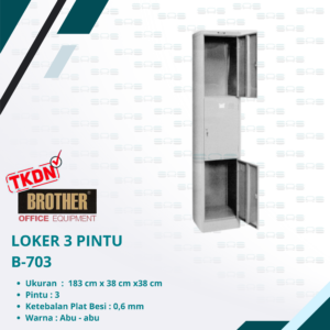 Brother - LOKER 3 PINTU (B - 703)