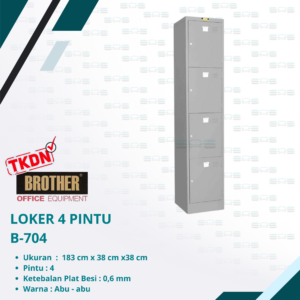 Brother - LOKER 4 PINTU (B - 704)