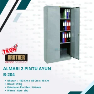 ALMARI TINGGI 2 PINTU AYUN (B-204)
