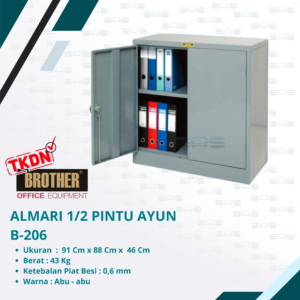 ALMARI 1/2 TINGGI (Rak 1 lembar) (B-206)