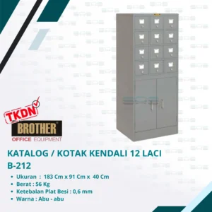 KATALOG / KOTAK KENDALI 12 LACI (B-212)