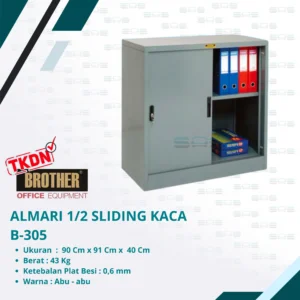 ALMARI 1/2 TINGGI SLIDING PLAT (Rak 1 lbr) (B-305)