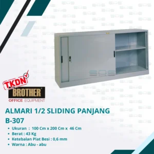ALMARI 1/2 TINGGI PINTU DORONG PANJANG (B-307)