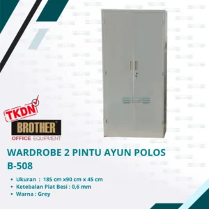 WARDROBE 2 PINTU AYUN POLOS (B-508)