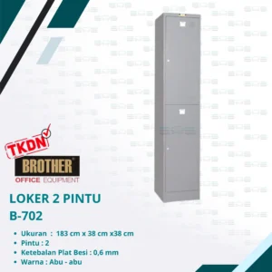 LOKER 2 PINTU (B-702)
