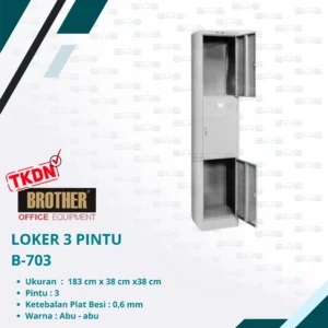 LOKER 3 PINTU (B-703)