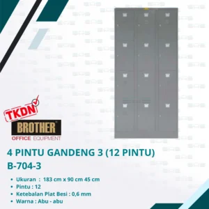 4 PINTU GANDENG 3 (12 PINTU) (B-704-3)