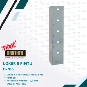 LOKER 5 PINTU (B-705)