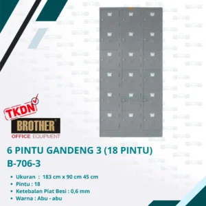 6 PINTU GANDENG 3 (18 PINTU) (B-706-3)