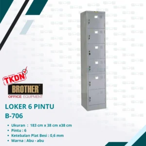 LOKER 6 PINTU (B-706)