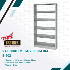 RAK BUKU METAL/BR - 04 BM (B-902)