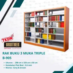 RAK BUKU 3 MUKA TRIPLE (B-905)